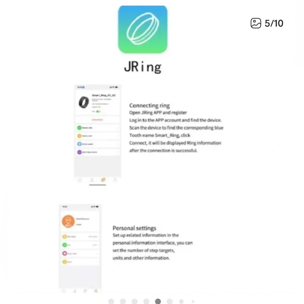 NWT JRing Smart Ring size 12